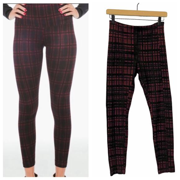 Lyssé Mara Plaid High Waist Ponte Leggings - Small - Picture 1 of 12